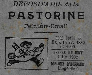 Calendrier 1906 La Pastorine