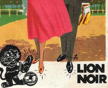 Calendrier 1956 Lion Noir
