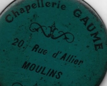 Miroir Chapellerie Gaumé Moulins