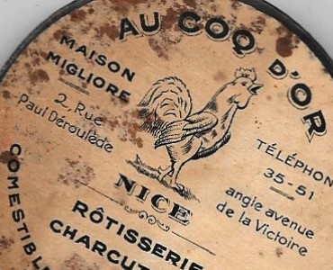 Miroir Charcuterie Au Coq d'Or Nice