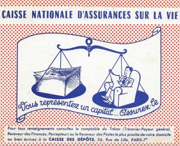 Buvard Caisse Nationale d'Assurances pour la Vie (01)