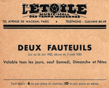Pub Théâtre de L'Etoile
