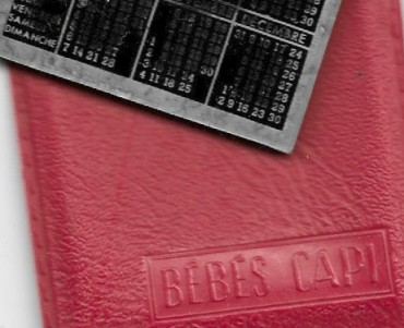 Calendrier 1957 Bébé Capi