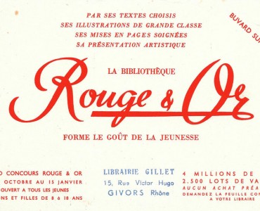 Buvard Rouge et Or (01)