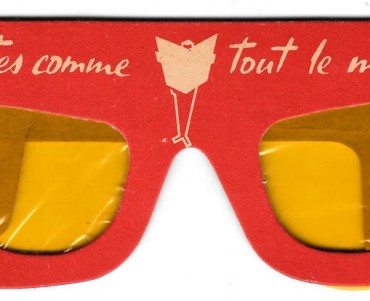 Lunettes en carton France-Soir