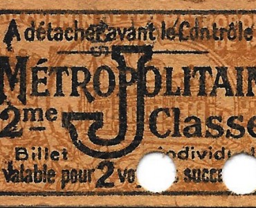 Ticket de Métropolitain (03)