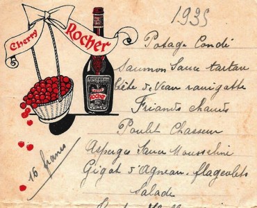 Menu Cherry Rocher