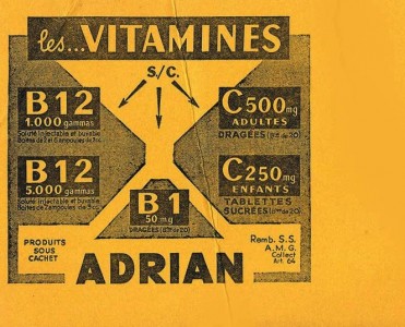 Buvard Adrian Vitamines
