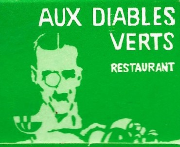 Pochette d'allumettes Aux Diables Verts
