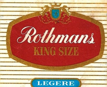 Pochette d'allumettes Rothmans
