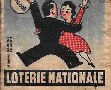 Boite d'allumettes Loterie Nationale (01)
