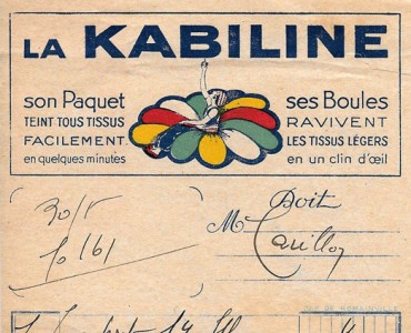 Petite facture illustrée Kabiline