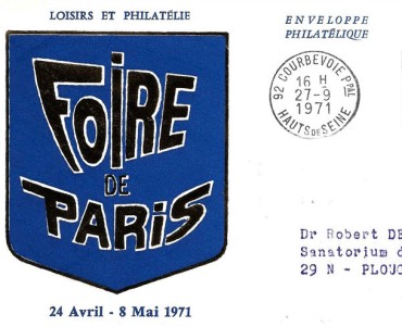 Enveloppe Philatélique Foire de Paris