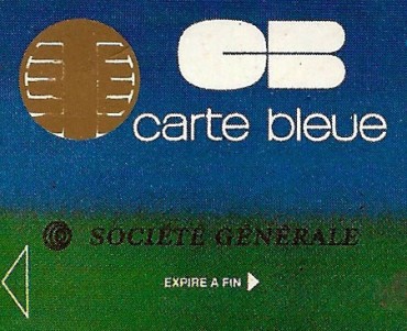 Boite d'allumettes Carte bleue