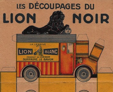 Image à découper Lion Noir
