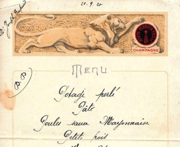 Menu Joseph Perrier Fils