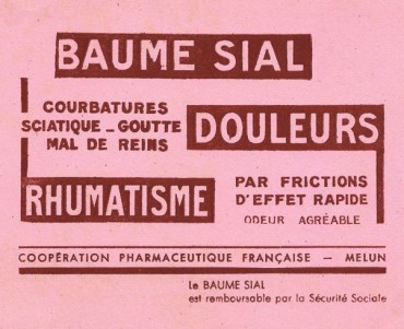 Buvard Baume Sial
