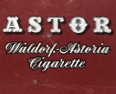 Pochette d'allumettes Astor