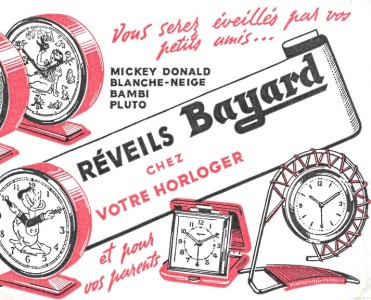 Buvard Réveils Bayard