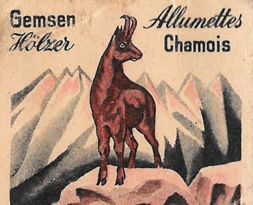 Pochette d'allumettes Allumettes Gemsen/Chamois (01)