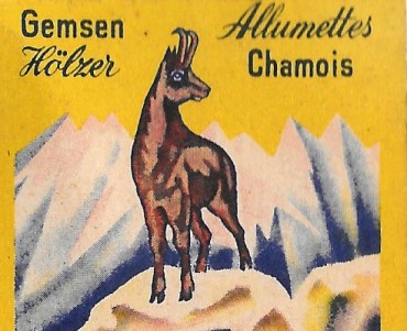 Pochette d'allumettes Gemsen/Chamois (02)