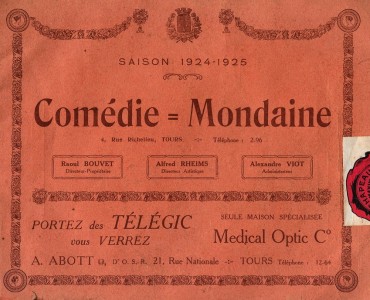 Programme : Comédie-Mondaine