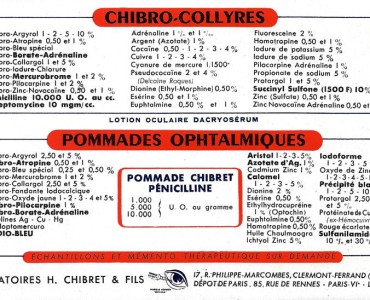 Buvard Laboratoires Chibret