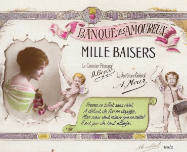 Carte Postale Banque des Amoureux
