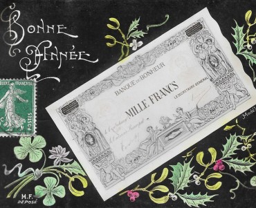 Cartes Postales Banque du Bonheur