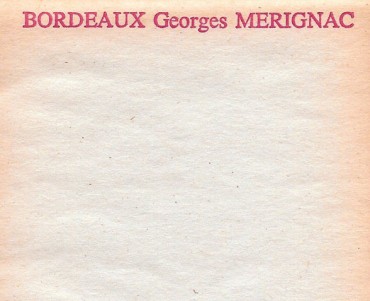 Bloc-notes Bordeaux Georges Mérignac