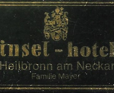 Boite d'allumettes Insel-Hotel