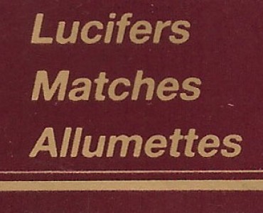 Boite d'allumettes Lucifers