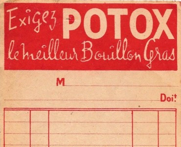 Petite facture illustrée Potox