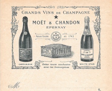 Petite facture illustrée Moët & Chandon
