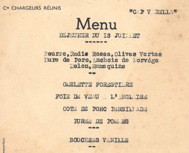 Menu Chargeurs Réunis