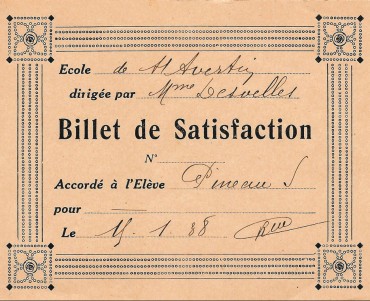 Billet de Satisfaction (02)