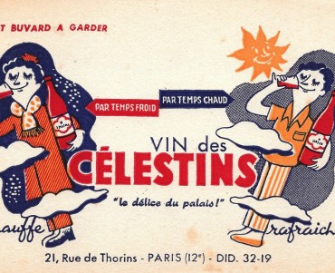Buvard Vin des Célestins